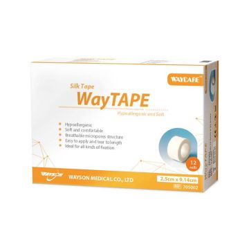 Silk adhesive tape 2.5cm x 9.14m