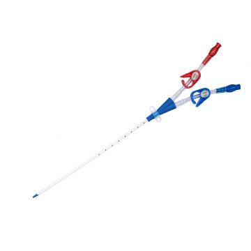 Hemodialysis catheter kit 12 FR, 2 lumen, straight, 16 cm