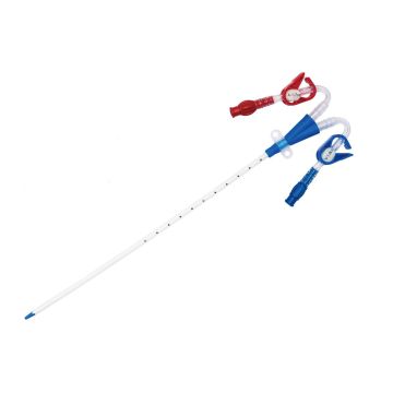 Hemodialysis catheter kit 12 FR, 2 lumen, curved, 16 cm