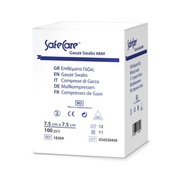 Gauze swabs with xray 5 x 5 - 8ply